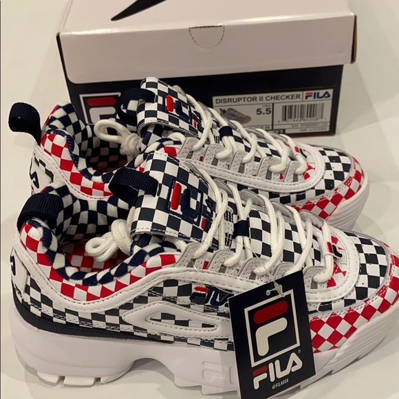 checkered fila disruptors